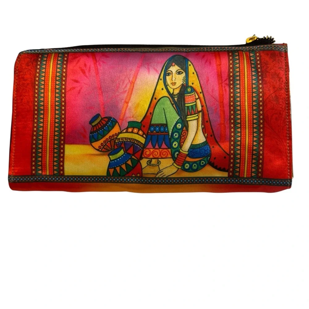 Colorful Boho Indian-Inspired Clutch‎ Wallet